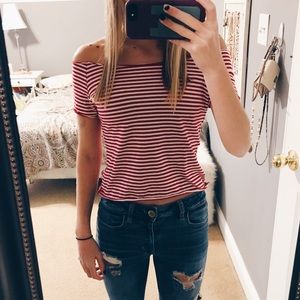 Striped crop top